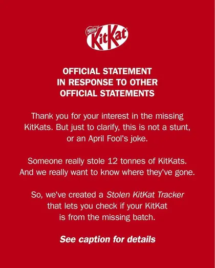 12 tonnellate di KitKat sono scomparse: il furto che ha conquistato il web (e i meme)