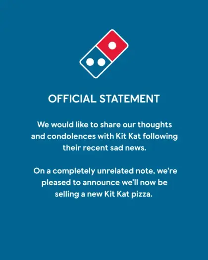 domino's pizza KitKat meme