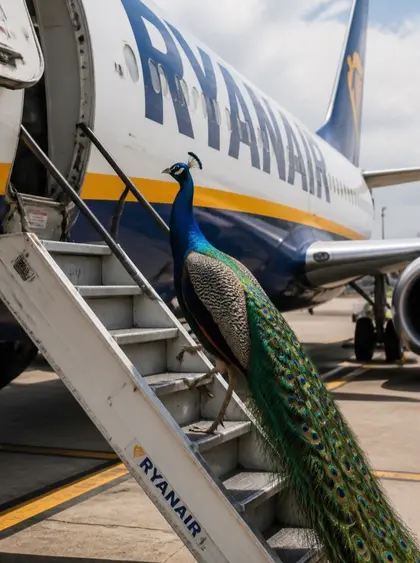 ryanair peacocks